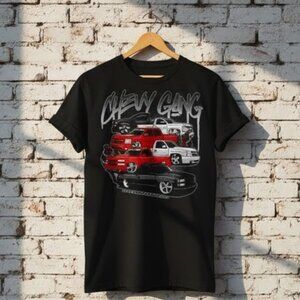 Classic American Pickup Truck Crew Graphic T-Shirt Old School Auto Style Unisex